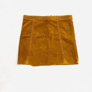 Brandy Melville Caramel Tan Corduroy Mini Skirt